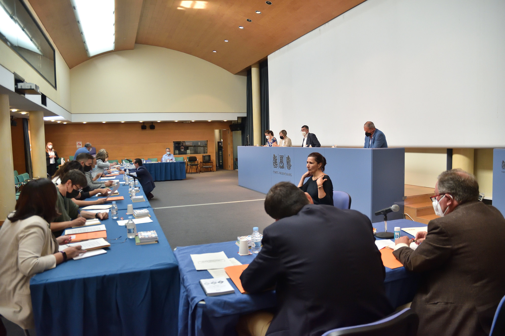 Imatge de la reunió de la Junta de Síndics de hui