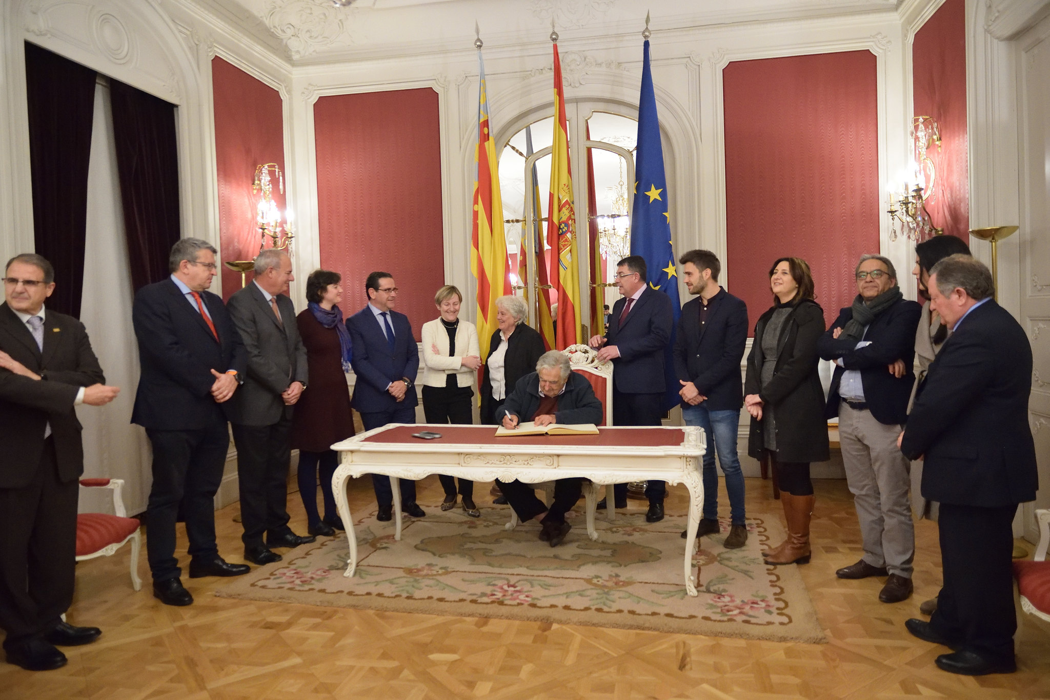 Visita de Pepe Mujica a les Corts