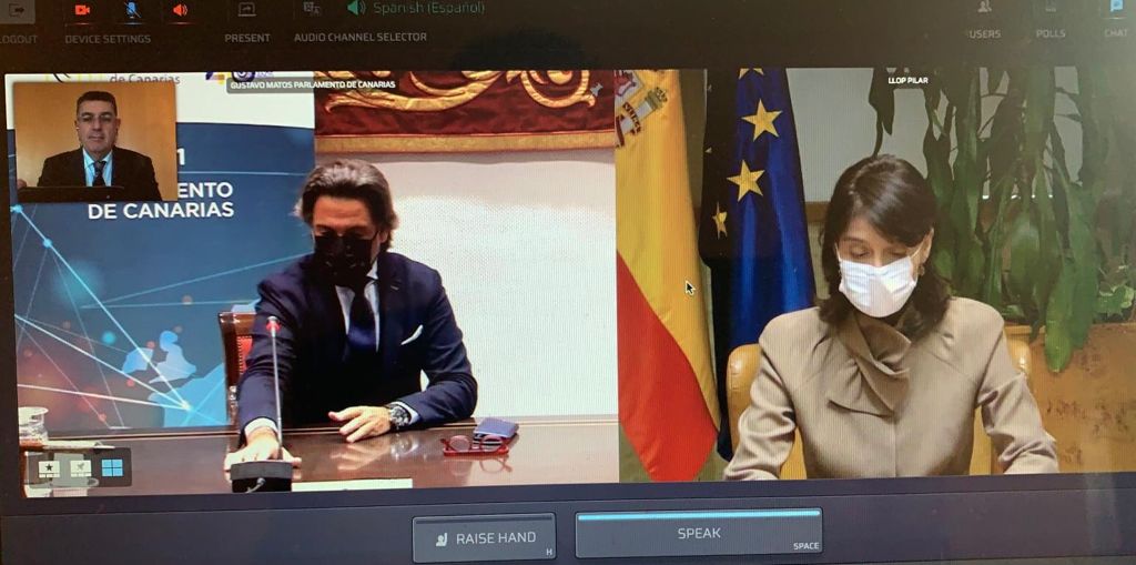 Imagen de la última reunión telemática de CALRE