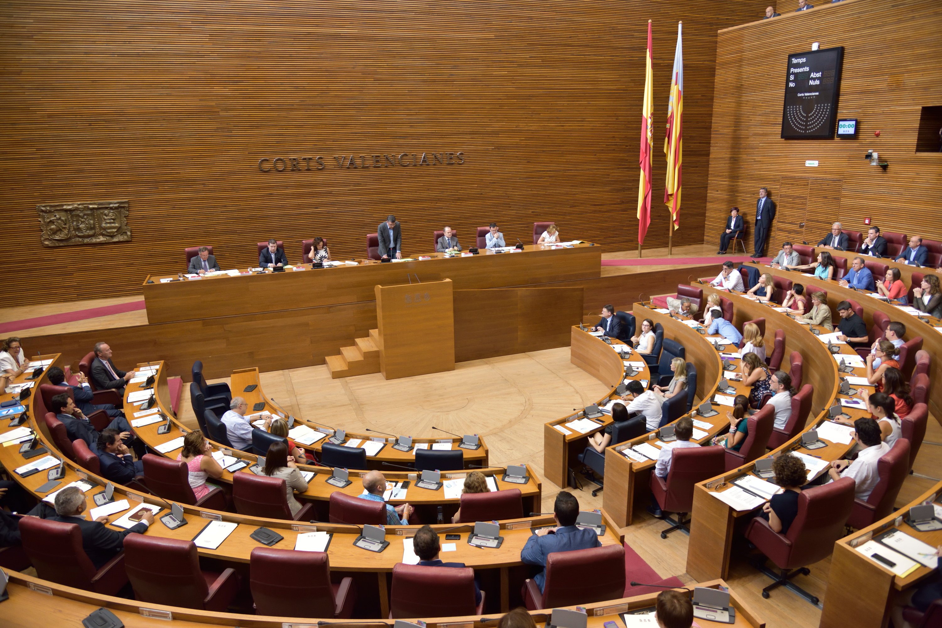 Imagen del Pleno de les Corts Imagen del Pleno de les Corts