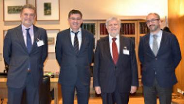 El President amb els membres de la Fundació Broseta. El President amb els membres de la Fundació Broseta.