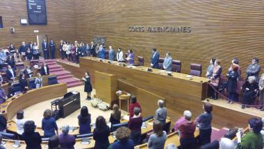 Imatge del ple en la celebració de Les Corts, de les Dones Imatge del ple en la celebració de Les Corts, de les Dones