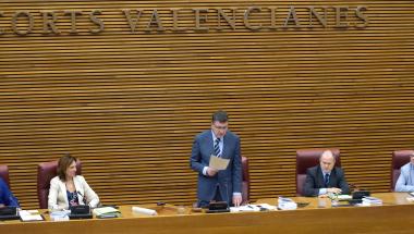 El President al Ple de les Corts El President al Ple de les Corts