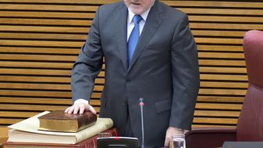 Discurso de toma de posesión de Alejandro Font de Mora como Presidente de Les Corts Valencianes