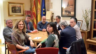Reunió del President de les Corts amb CSIF, USO, Intersindical i STEPV