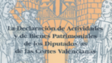 Imagen La declaración de actividades y de bienes patrimoniales de los diputados de las Cortes Valencianas