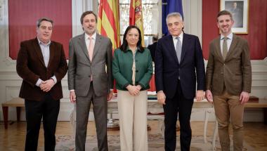 Llanos Massó recibe al embajador de Italia en España Llanos Massó recibe al embajador de Italia en España