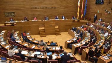 Les Corts Valencianes, reunidas en pleno