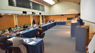 Imagen de la reunión de la Junta de Síndicos de hoy
