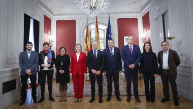 Visita del president del Senat a les Corts