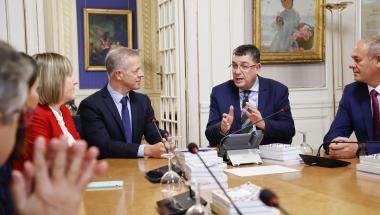 Visita del president del Senat a les Corts