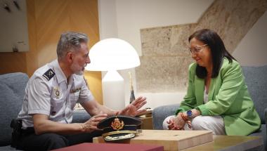 Llanos Massó rep al cap superior de Policia de la Comunitat Valenciana Llanos Massó rep al cap superior de Policia de la Comunitat Valenciana