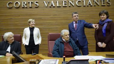 Visita de Pepe Mujica a les Corts