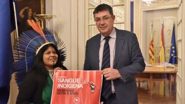 Visita de Sônia Guajajara a les Corts