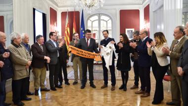 Visita dels ex jugadors del València CF