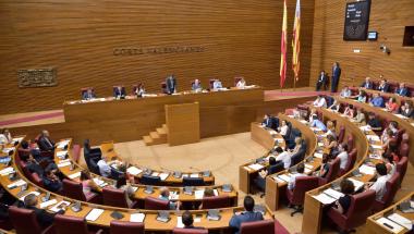 Imagen del Pleno de les Corts