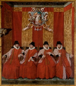 Imatge antiga de membres de la Generalitat Imatge antiga de membres de la Generalitat